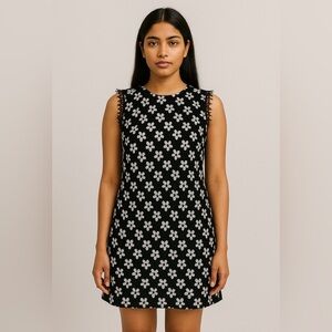 🖤 Tommy Hilfiger Sleeveless Floral Sheath Dress - Black 🖤